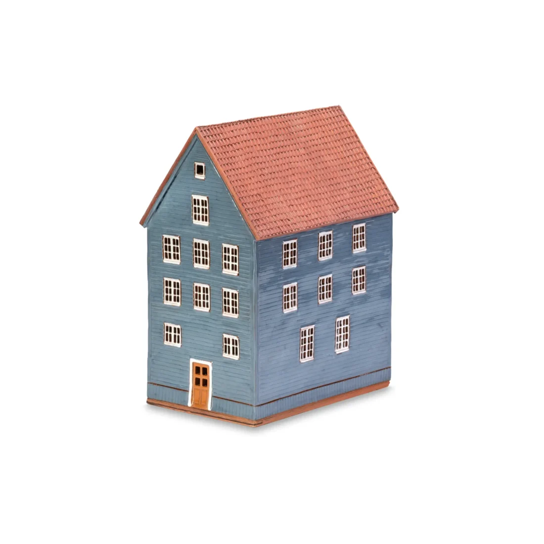 Ceramic miniature of original house in Trondheim. Large NOR 07 L