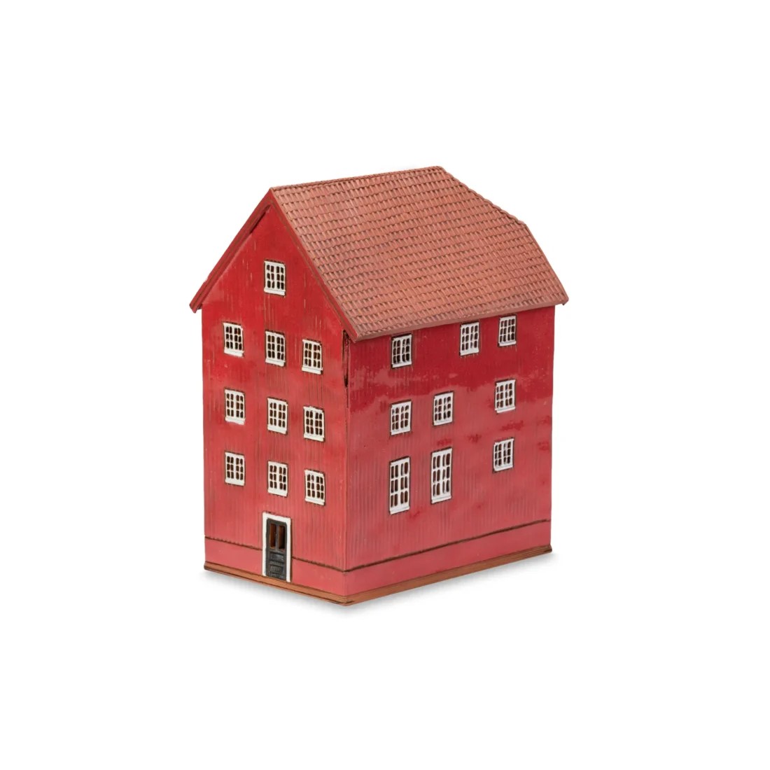 Ceramic miniature of original house in Trondheim. Large NOR 08 L