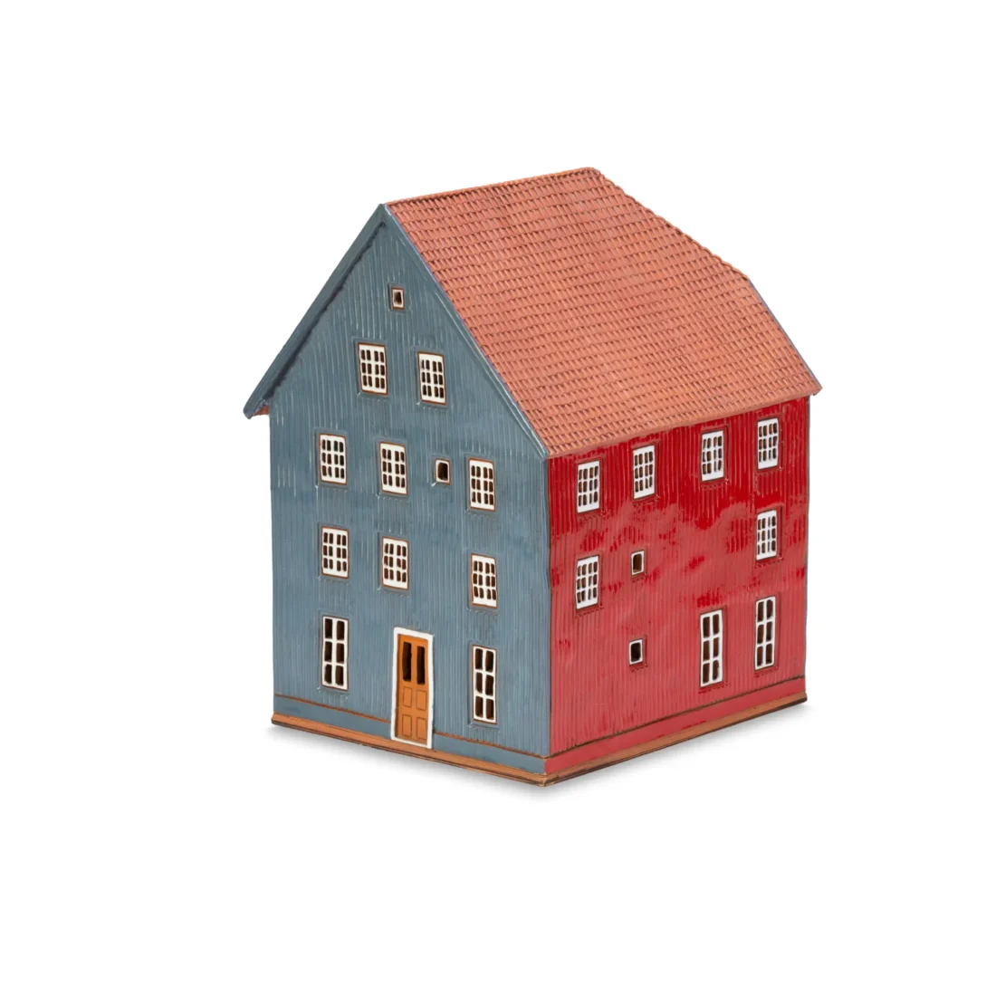 Ceramic miniature of original house in Trondheim. Large NOR 09 L
