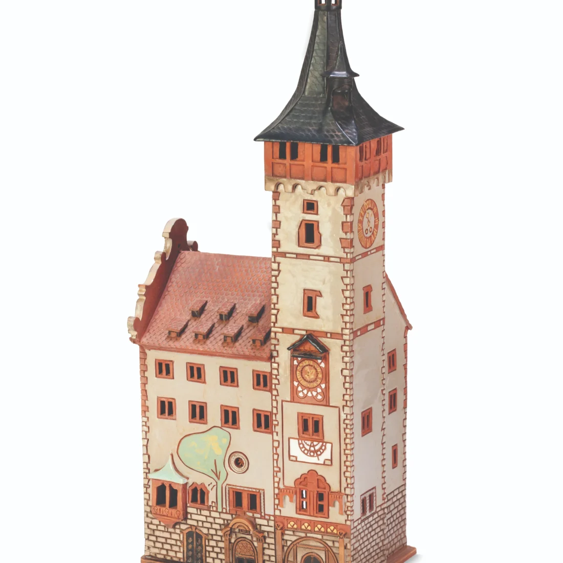 Ceramic miniature of Rathaus in Würzburg OWC 021