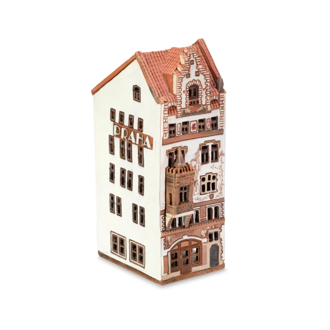 Ceramic miniature of original house in Prague PR 16