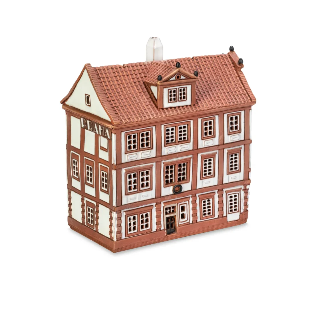 Ceramic miniature of original house in Prague PR 18
