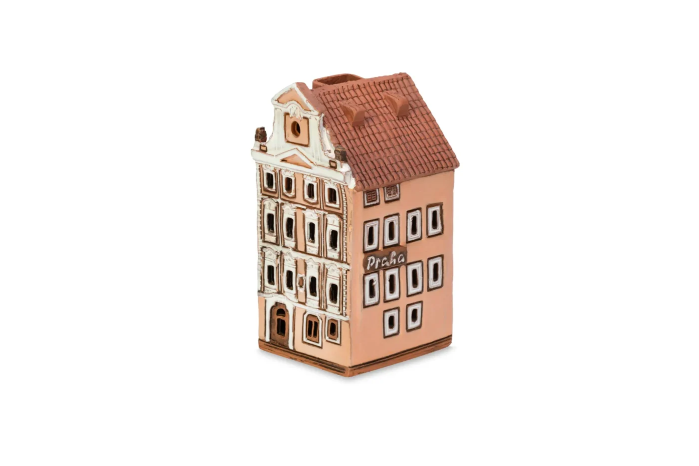 Handgemachte keramische Miniatur, originalgetreue Kopie eines Gebäudes in Prag PR 20 MINI