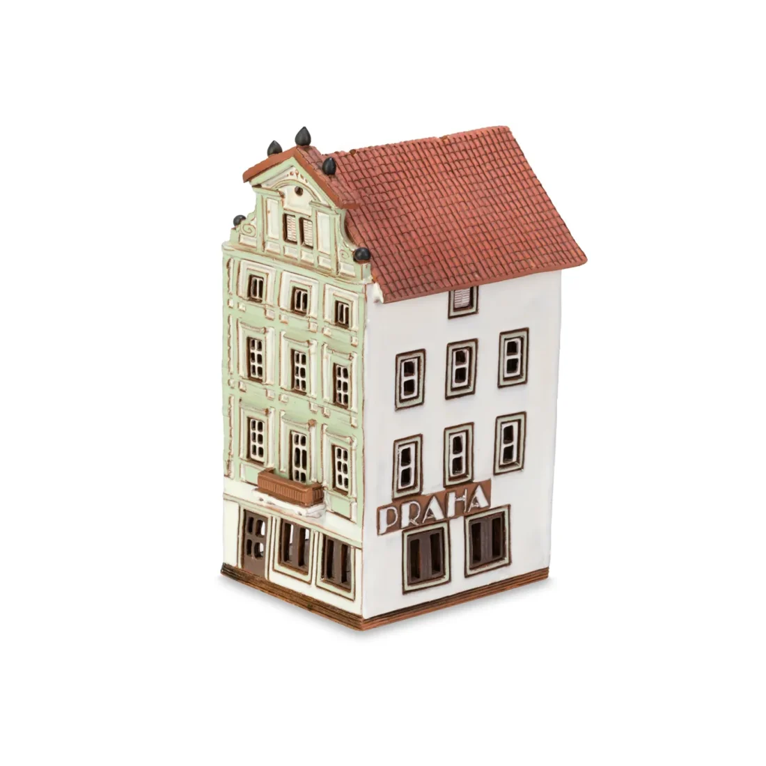 Ceramic miniature of original house in Prague PR 21