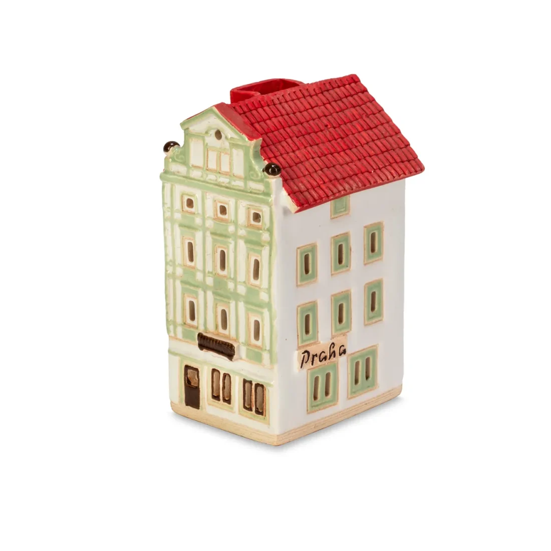 Ceramic miniature of original house in Prague PR 21 W MINI