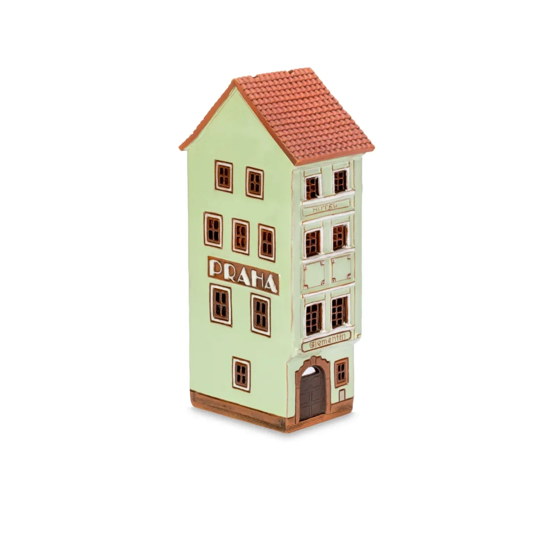 Ceramic miniature of original house in Prague PR 23