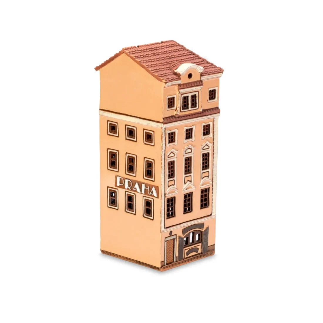Ceramic miniature of original house in Prague PR 24