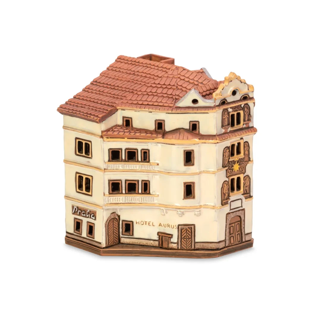 Ceramic miniature of original house in Prague PR 25 MINI