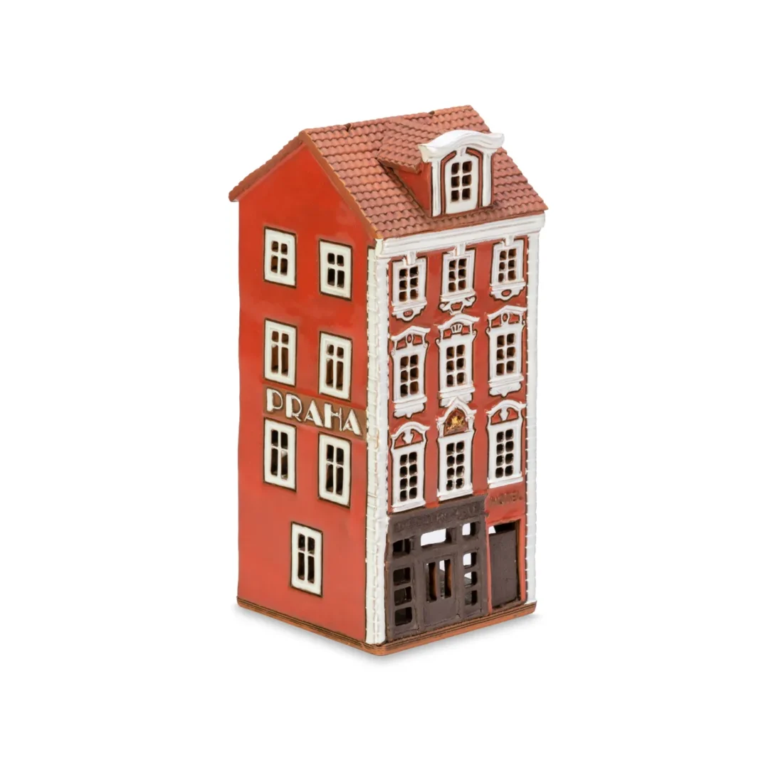 Ceramic miniature of original house in Prague PR 26