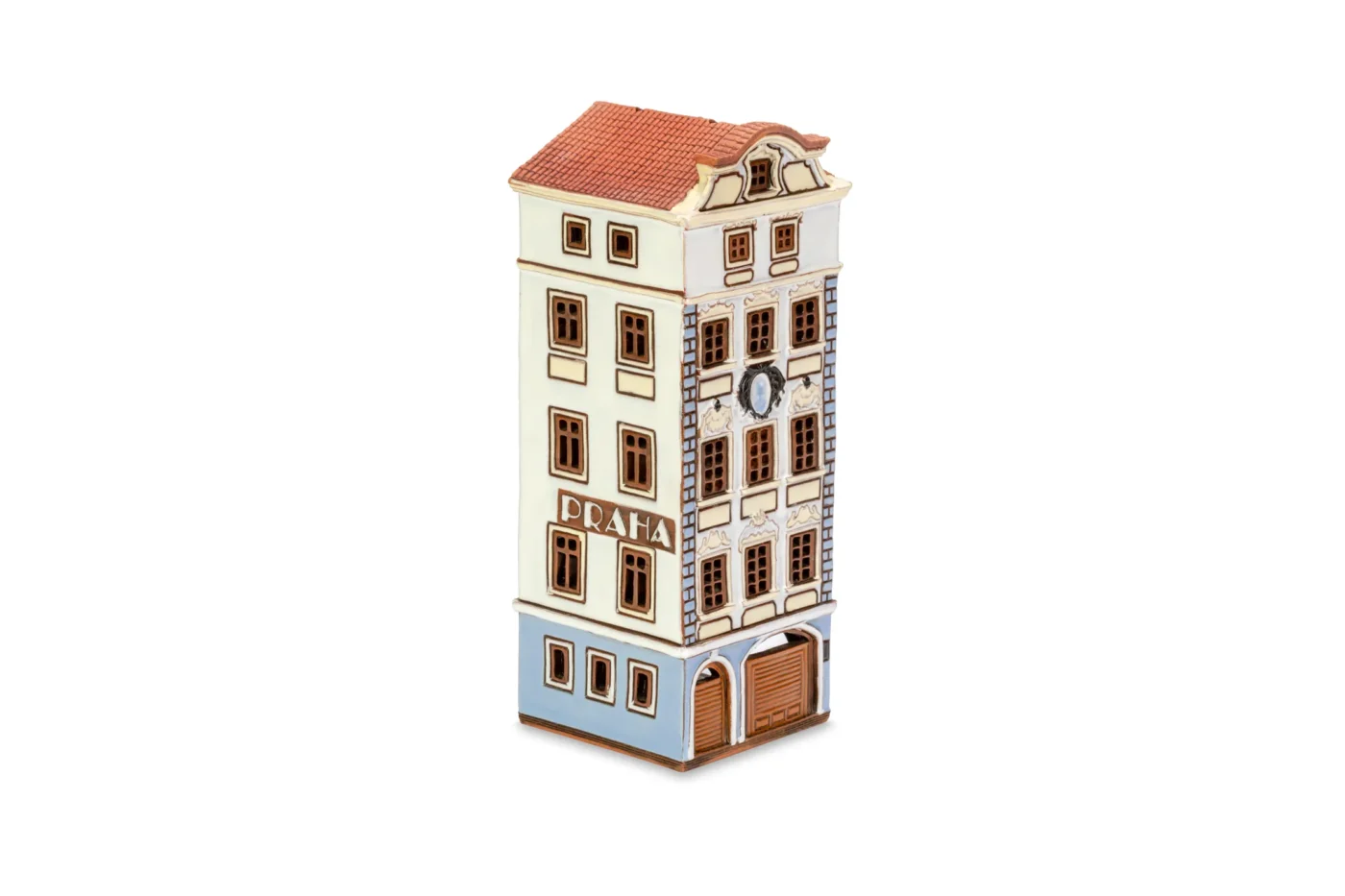 Ceramic miniature of original house in Prague PR 27