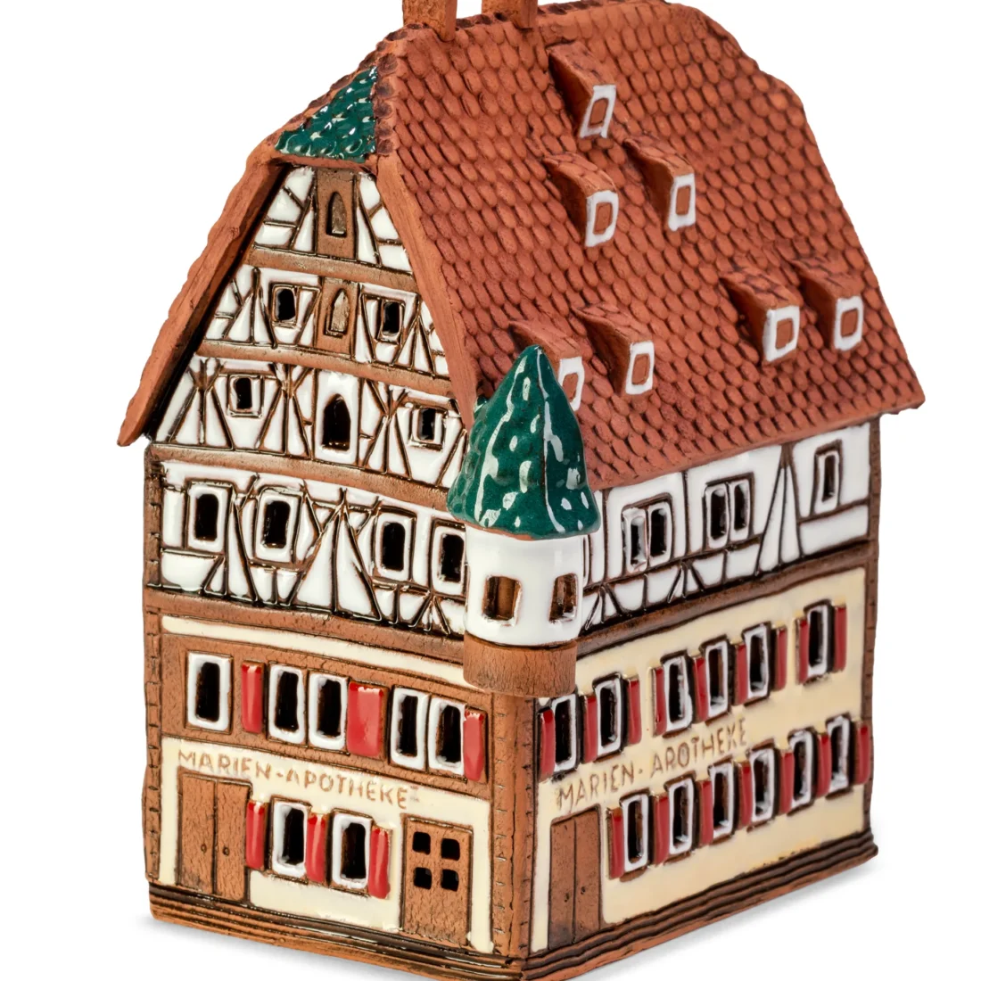 Ceramic miniature of Marien apotheke in Rothenburg RodT 07 MINI