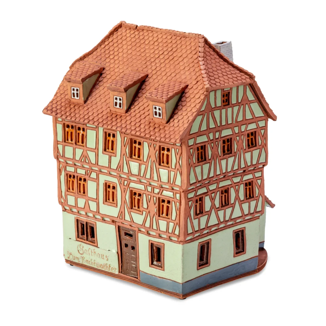 Ceramic miniature of original house in Rothenburg RodT 25
