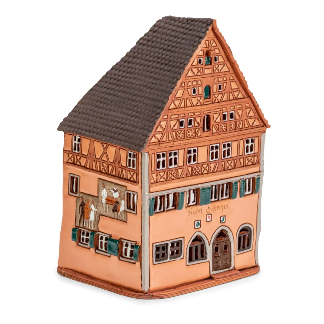 Ceramic plaque of hotel Eisenhut in Rothenburg RodT 32 PL