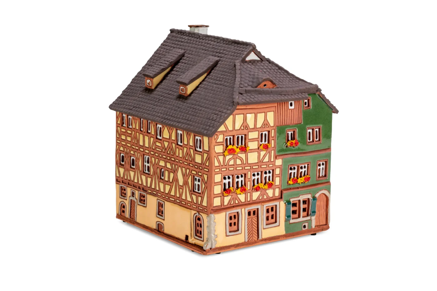 Ceramic miniature of original house in Rothenburg RodT 36