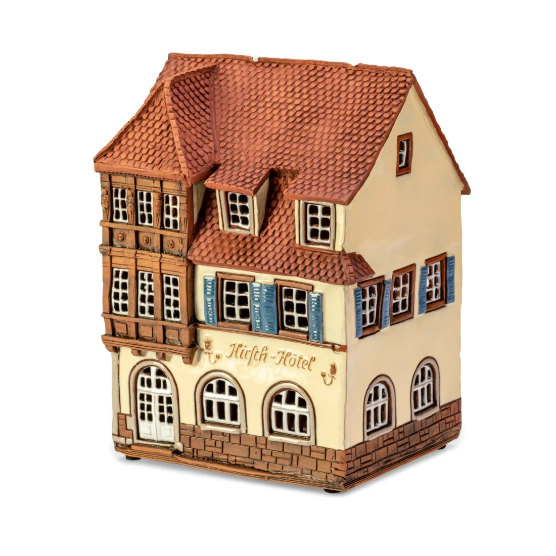 Ceramic miniature of Goldener Hirsch hotel in Rothenburg RodT 40