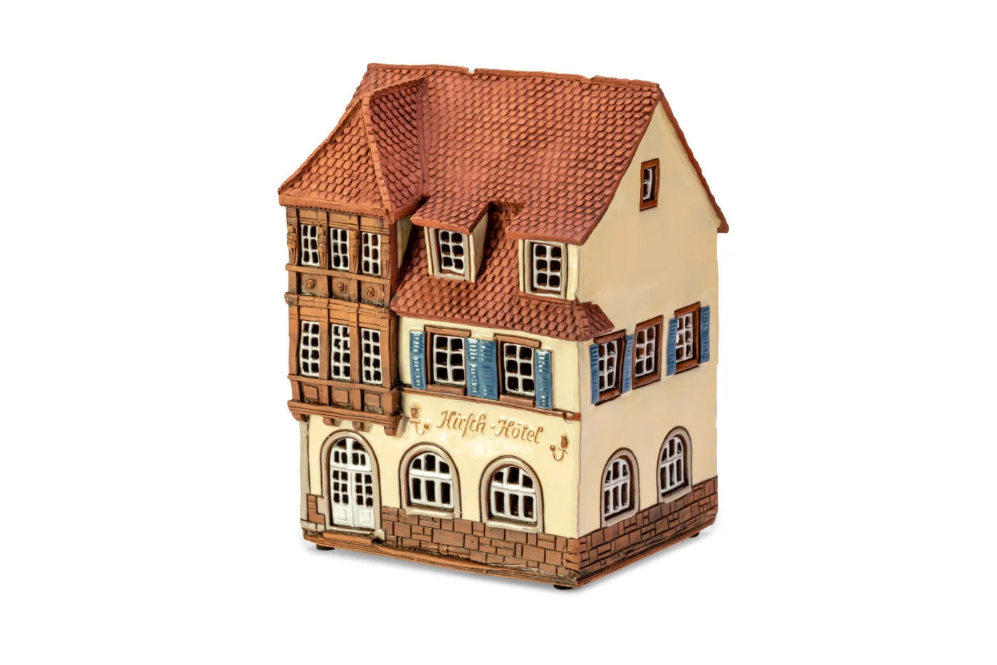 Ceramic miniature of Goldener Hirsch hotel in Rothenburg RodT 40