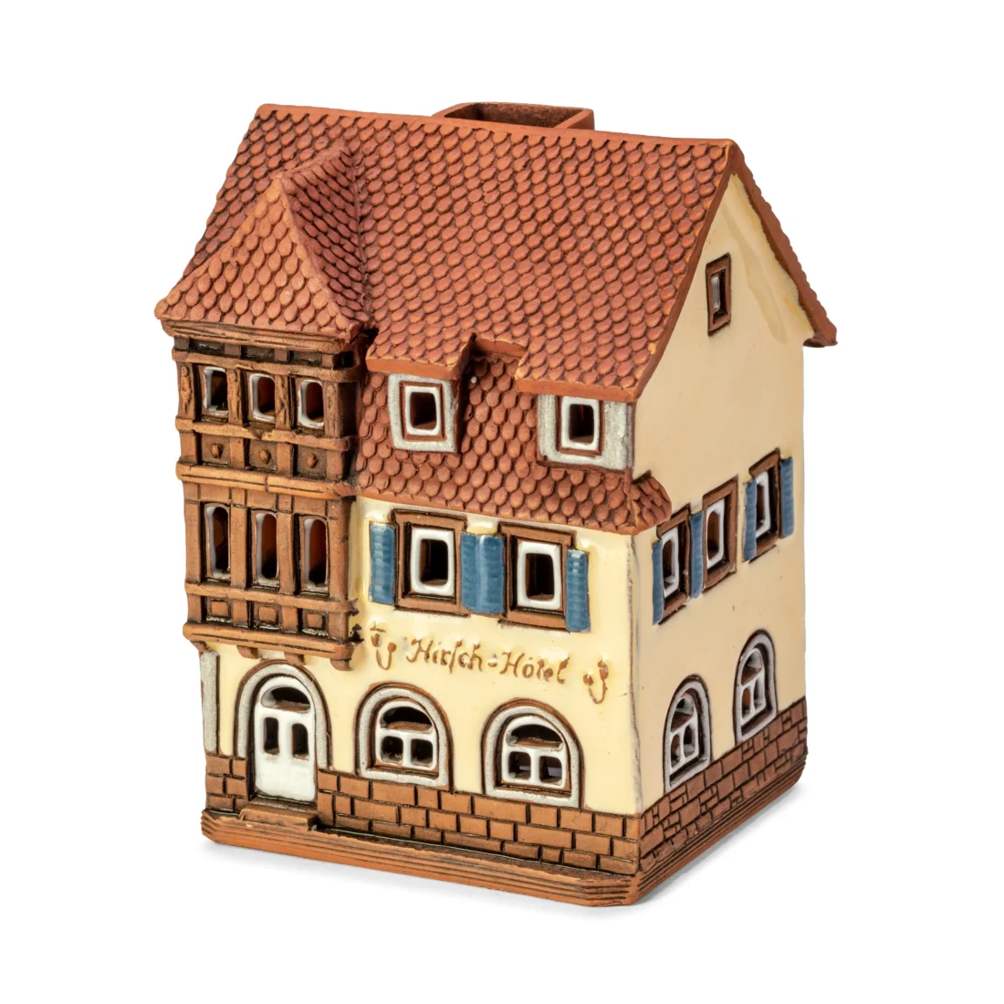 Ceramic miniature of Goldener Hirsch hotel in Rothenburg RodT 40 MINI