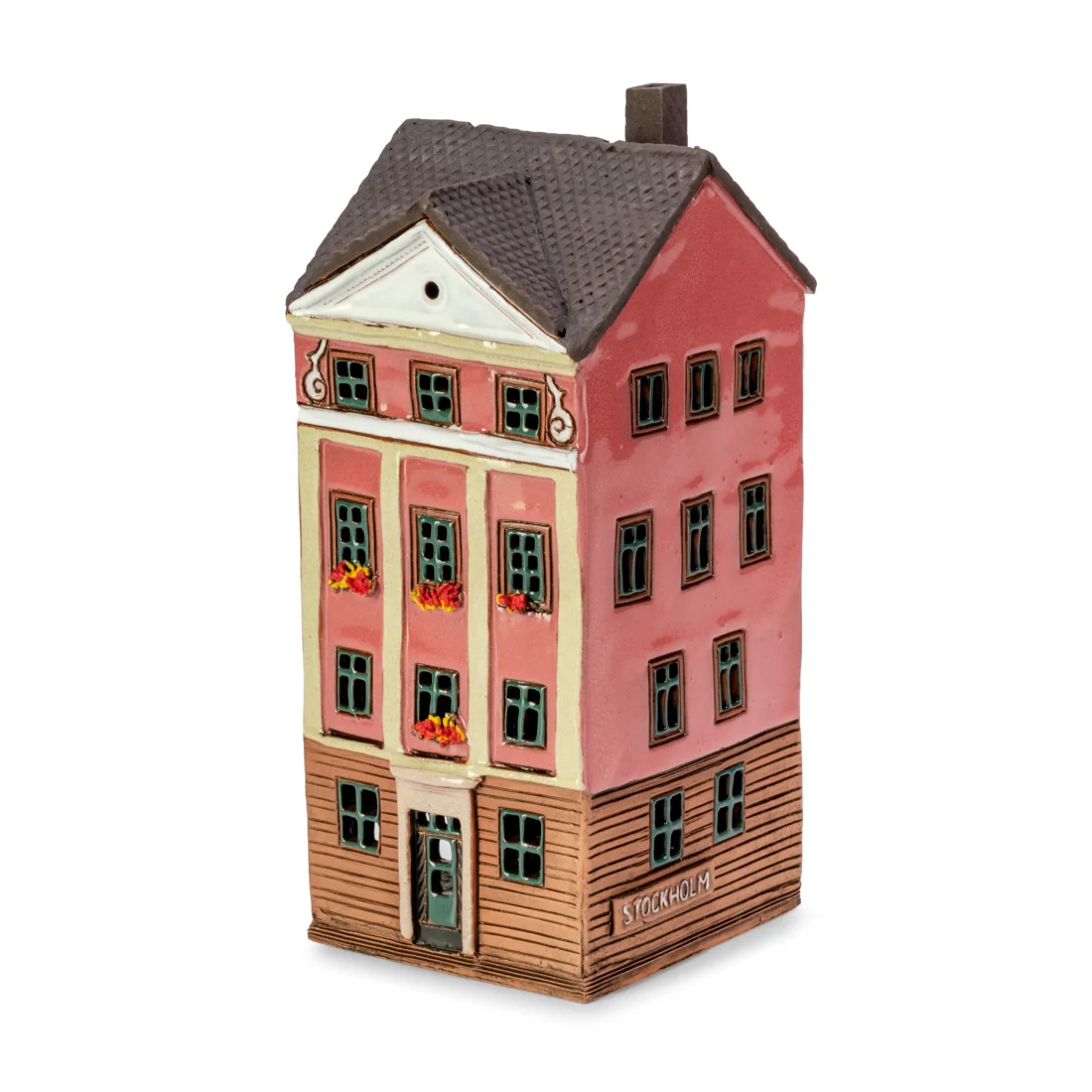 Ceramic miniature of Grand Square building in Stockholm SW 05