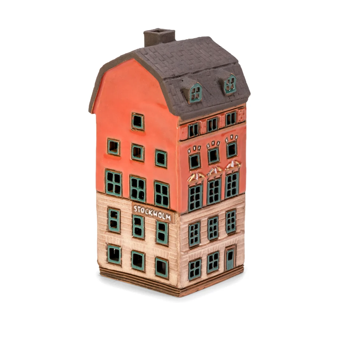 Ceramic miniature of Grand Square building in Stockholm SW 06 MINI