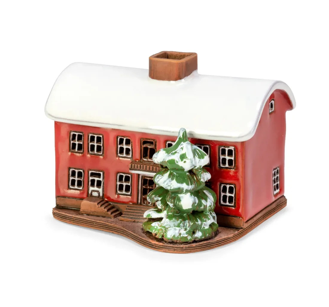 Ceramic miniature of original house in Porvoo W FIN MINI 01