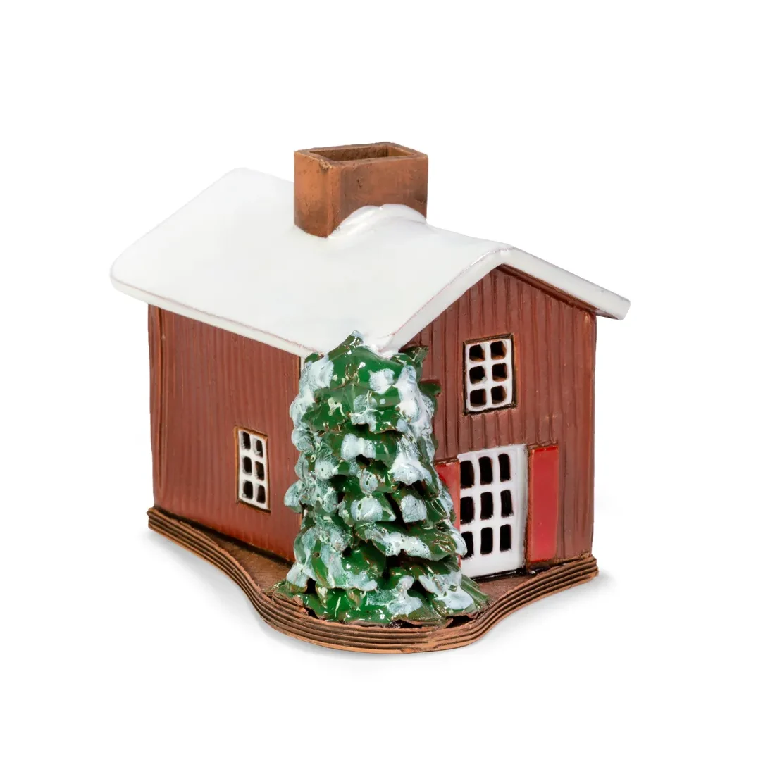 Ceramic miniature of original house in Porvoo W FIN MINI 02