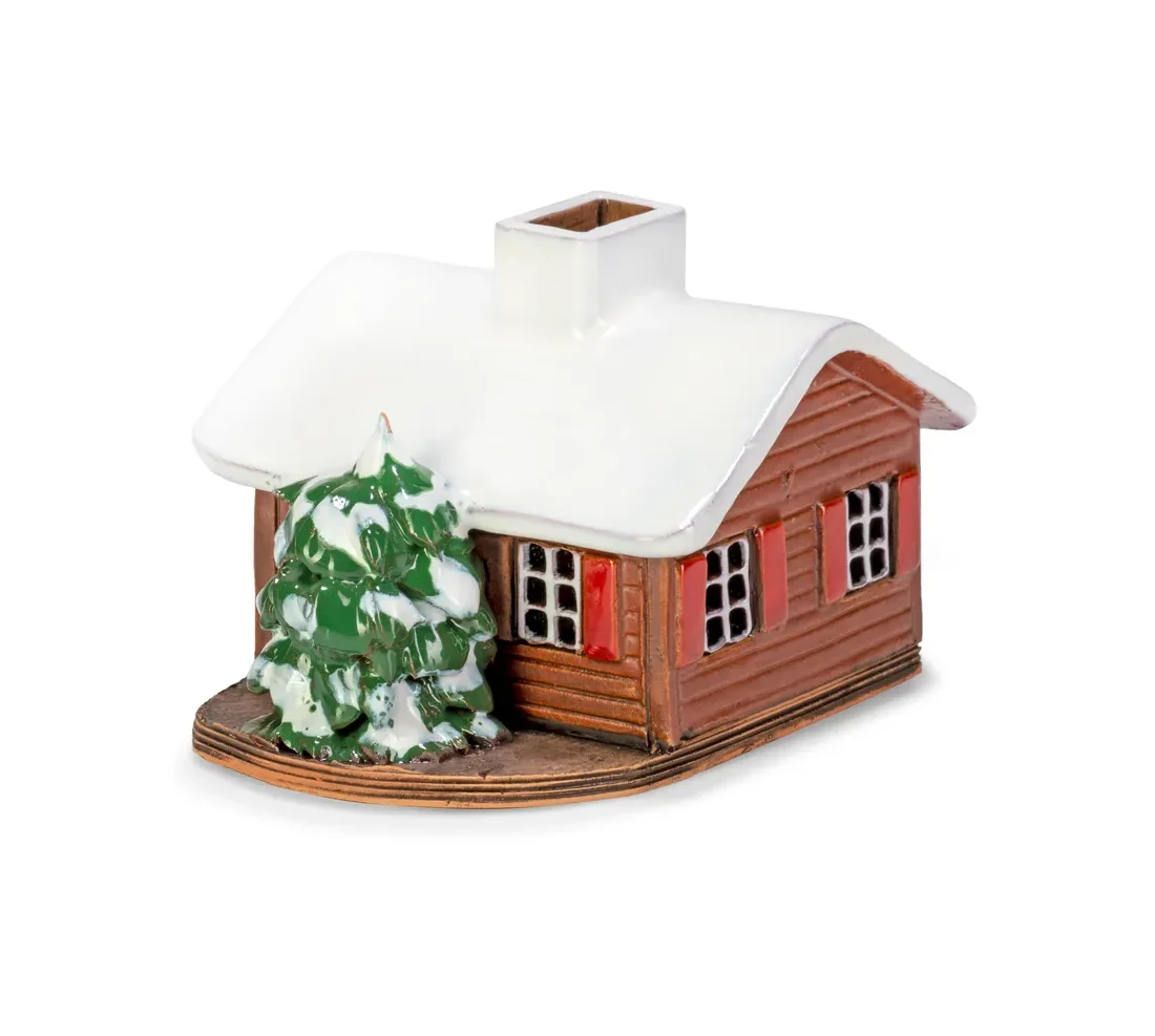 Ceramic miniature of original house in Porvoo W FIN MINI 03
