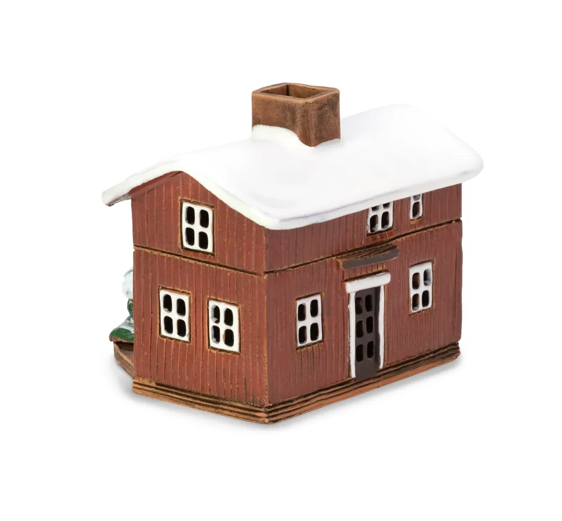 Ceramic miniature of original house in Porvoo W FIN MINI 06