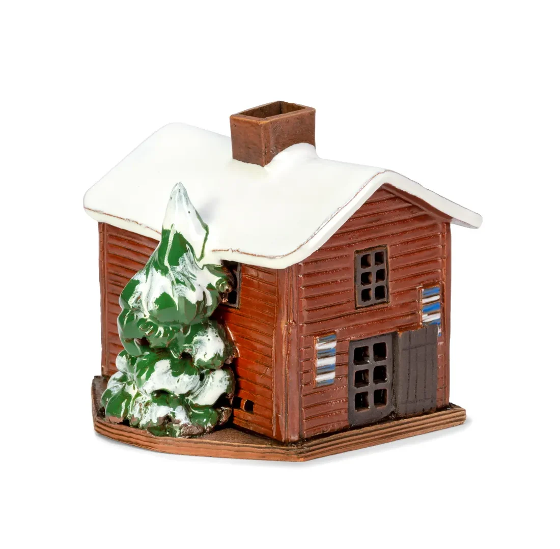 Ceramic miniature of original house in Porvoo W FIN MINI 08