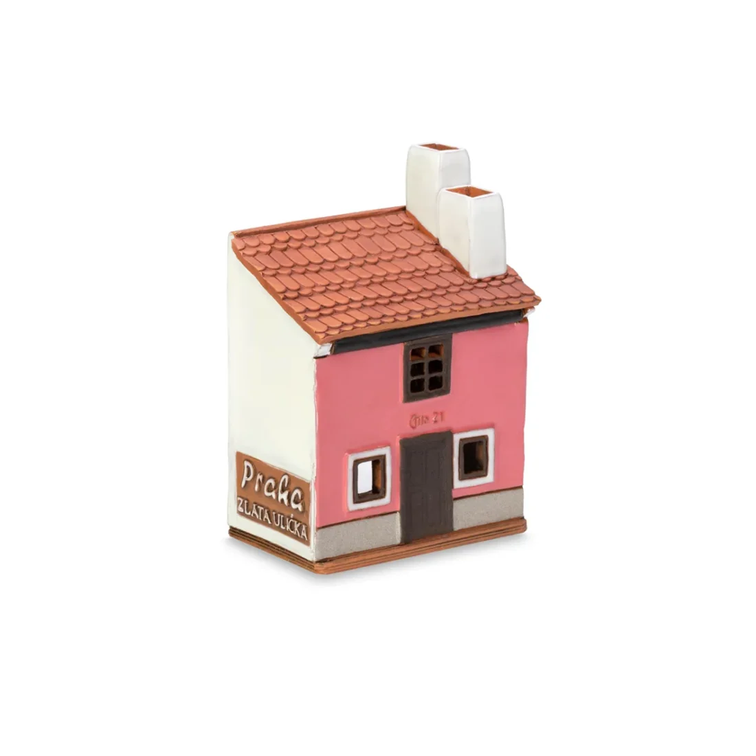 Ceramic miniature of Zlata street house in Prague ZU 07