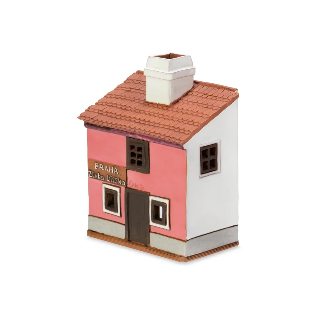 Ceramic miniature of Zlata street house in Prague ZU 07 L