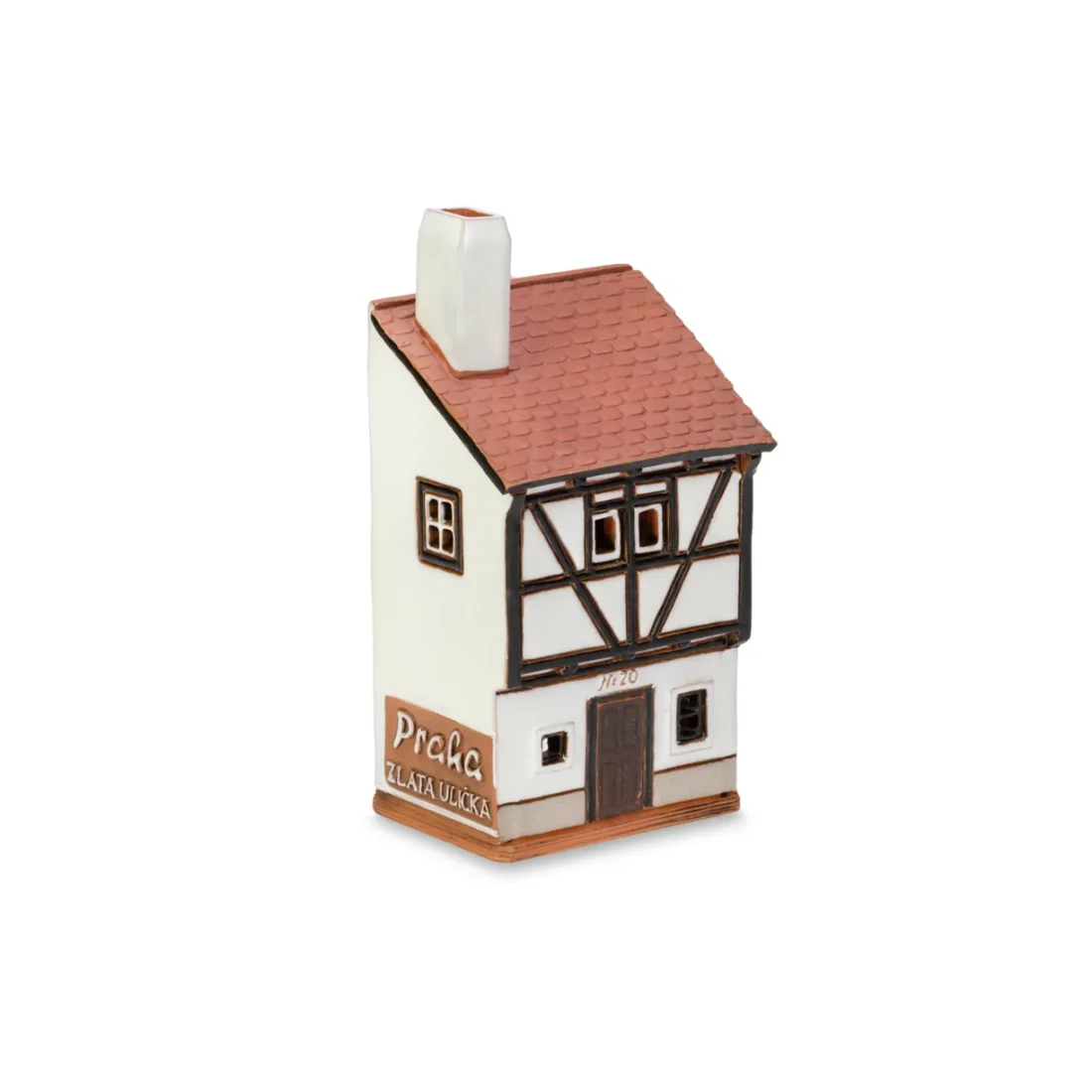 Ceramic miniature of Zlata street house in Prague ZU 08