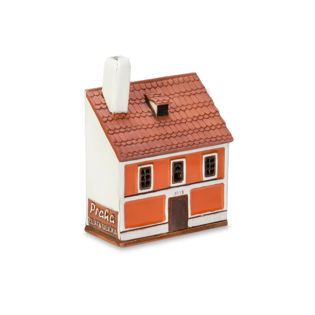 Ceramic miniature of Zlata street house in Prague ZU 10