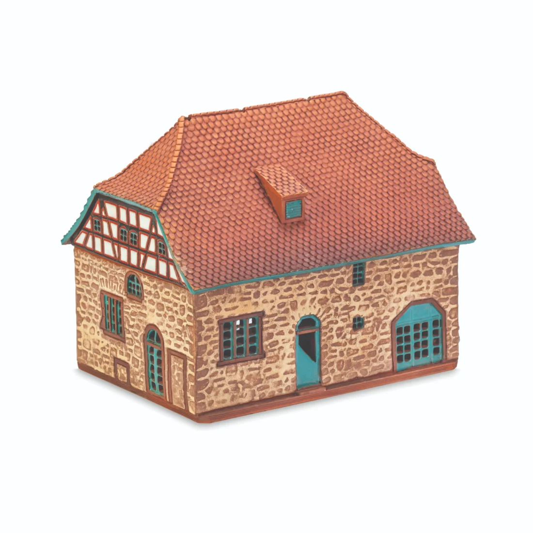 Ceramic miniature of original house in Dreieich MOD 0554